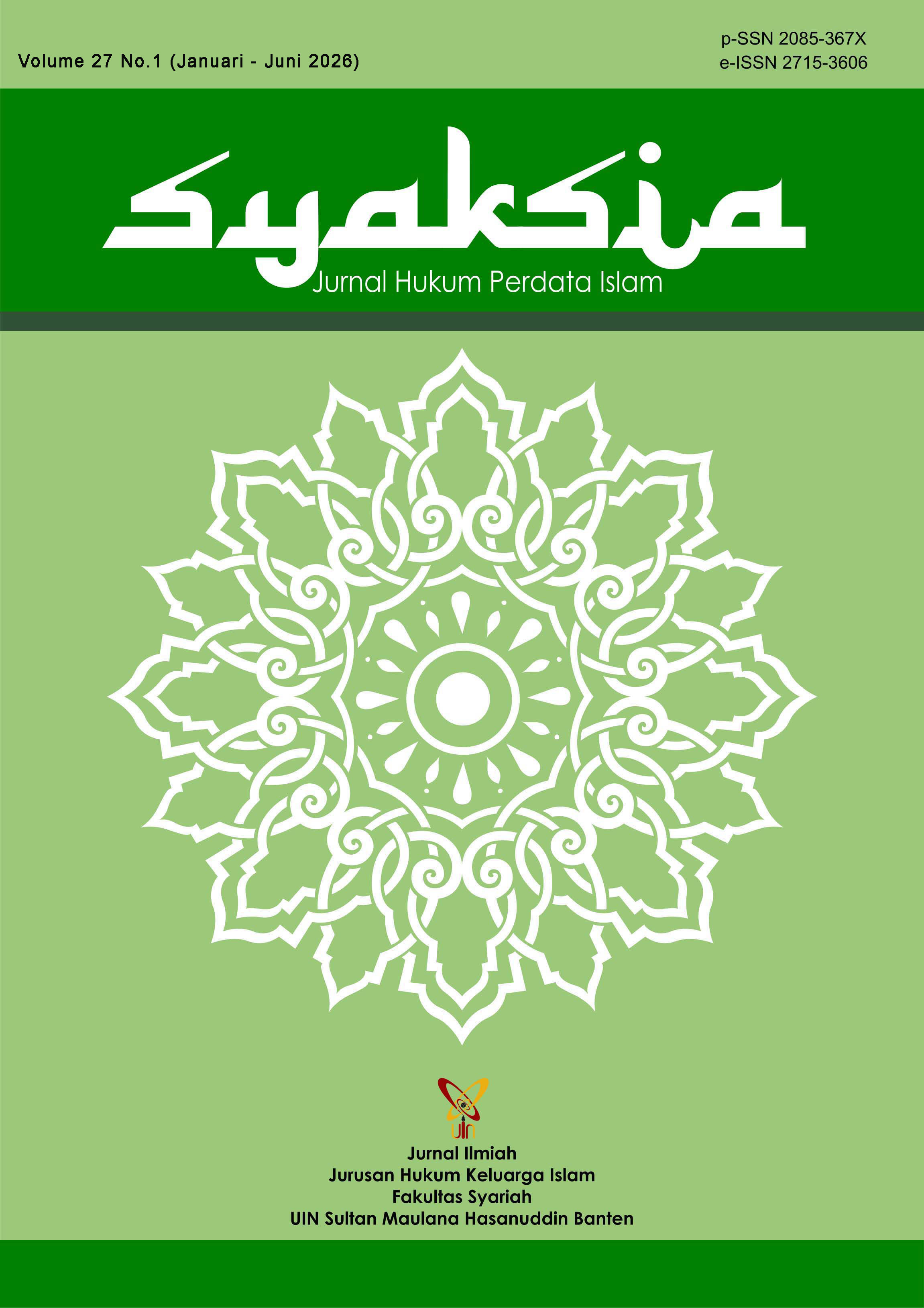 					View Vol. 27 No. 1 (2026): Januari-Juni
				